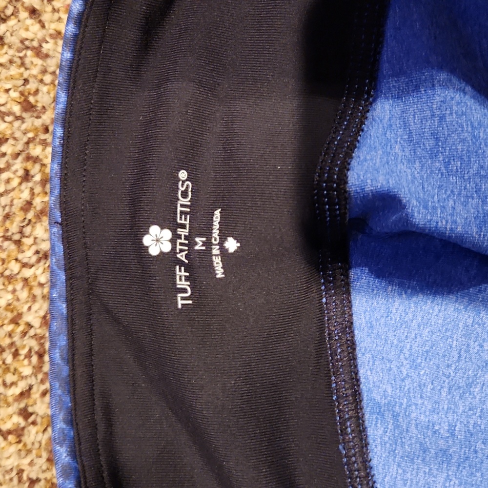 𝅺Tuff Athletics Item #11911098 Bright Blue Leggings Size M - Picture 2 of 5
